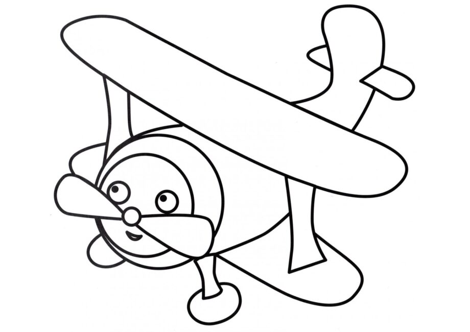 Avion Jouet Coloriage