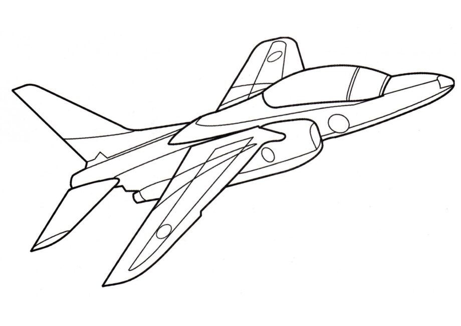 Avion d'Attaque T-4 Coloriage