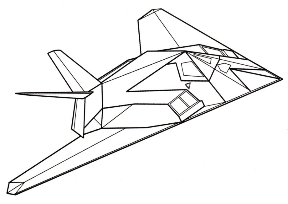 F-117A Nighthawk Coloriage