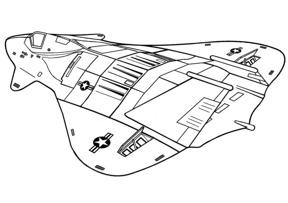 F-19 Stealth Coloriage