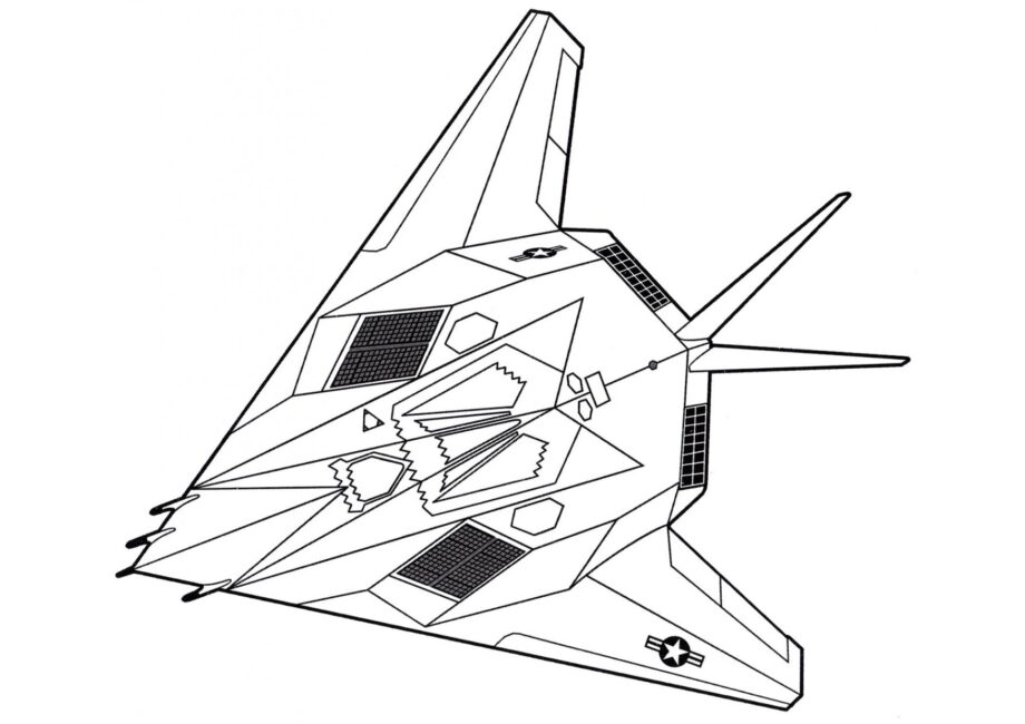 Lockheed F-117 Nighthawk Coloriage