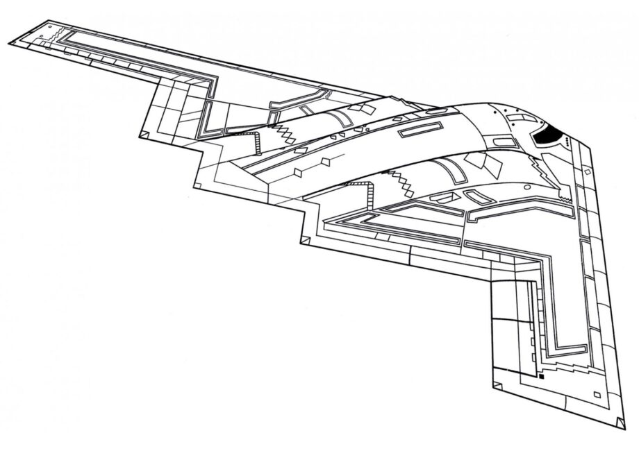 Northrop B-2 Spirit Coloriage