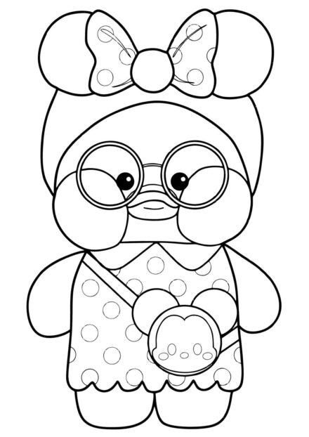 Lalafanfan Minnie Mouse Coloriage