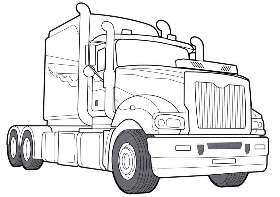 Page de Coloriage Camions Mack