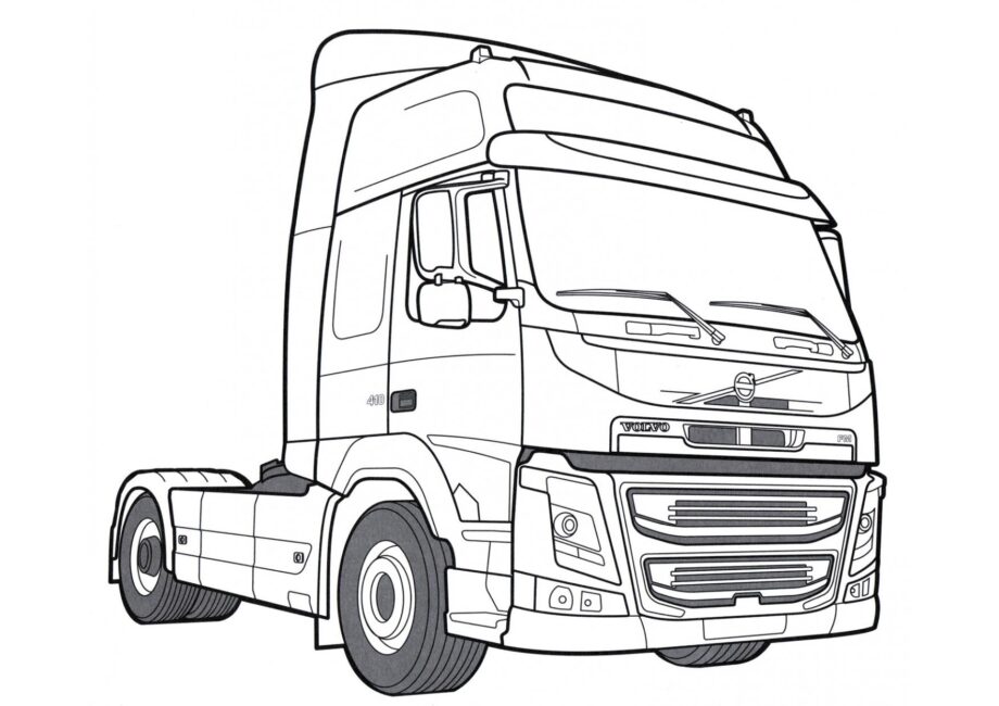 Page de Coloriage Volvo FM