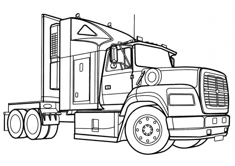 Page de Coloriage Camion du Far West