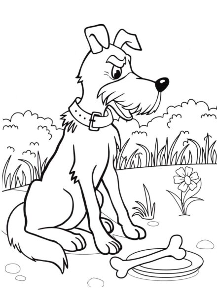 Page de Coloriage : Chien En Colère