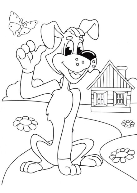 Page de Coloriage : Chien Sharik