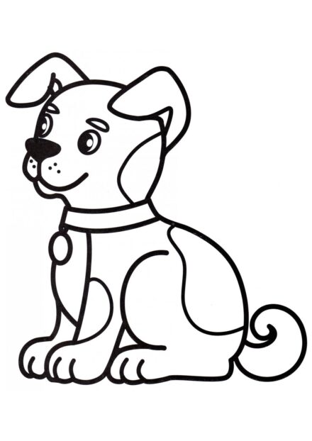 Page de Coloriage : Chien de Compagnie