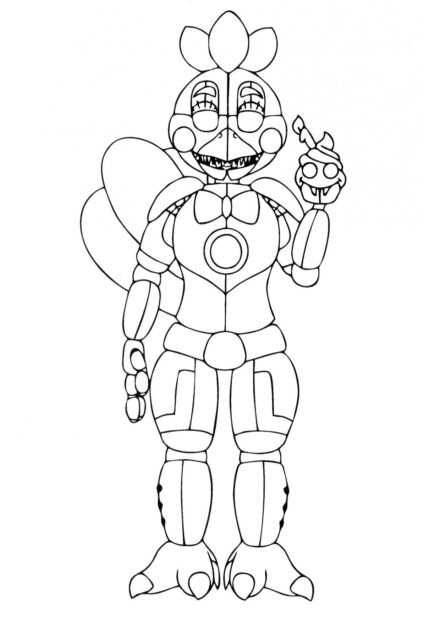 Funtime Chica Coloriage