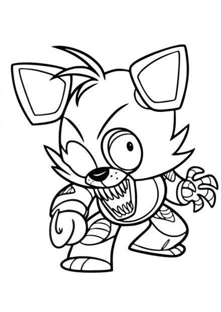 Toy Foxy Coloriage