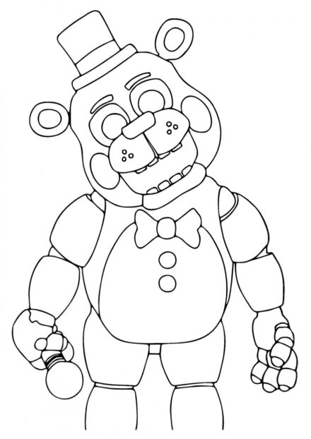 Toy Freddy Coloriage