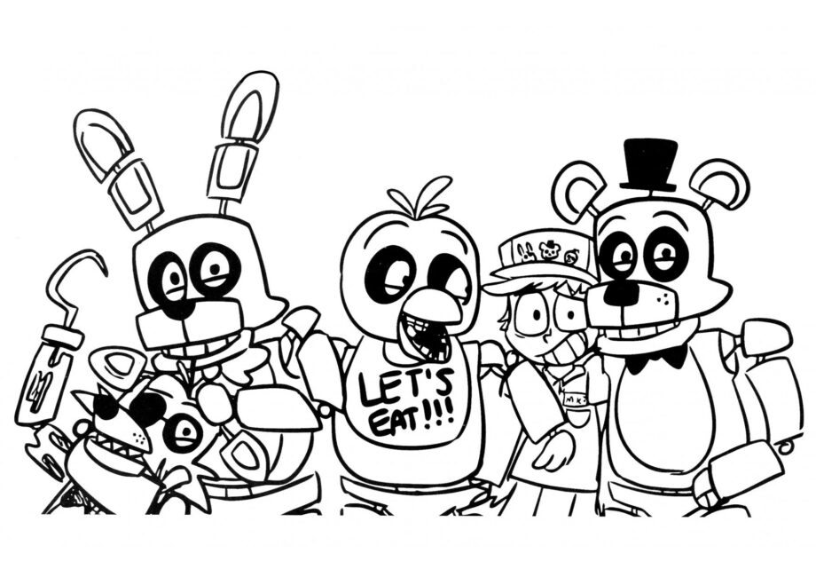 Animatroniques et Gregory Coloriage