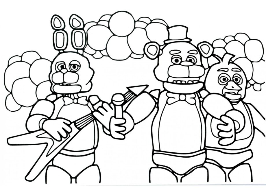 Animatroniques Rockstar Coloriage