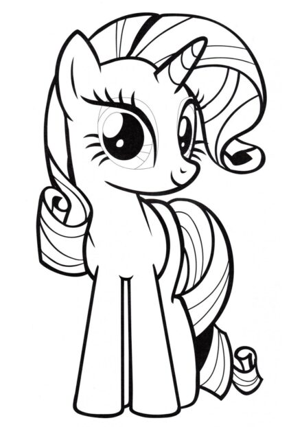 Coloriage Rarity Mignonne