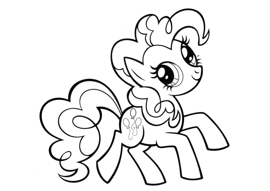 Coloriage Pinkie Pie Enjouée