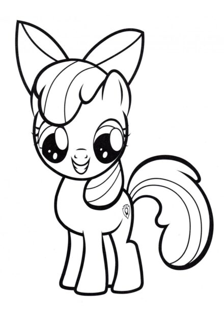 Coloriage Apple Bloom - Poney de Terre