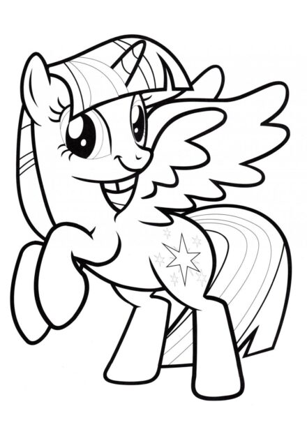 Coloriage Twilight Sparkle - Princesse de l'Amitié