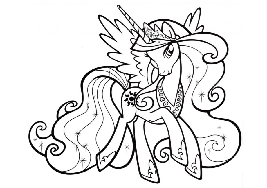 Coloriage Princesse Celestia