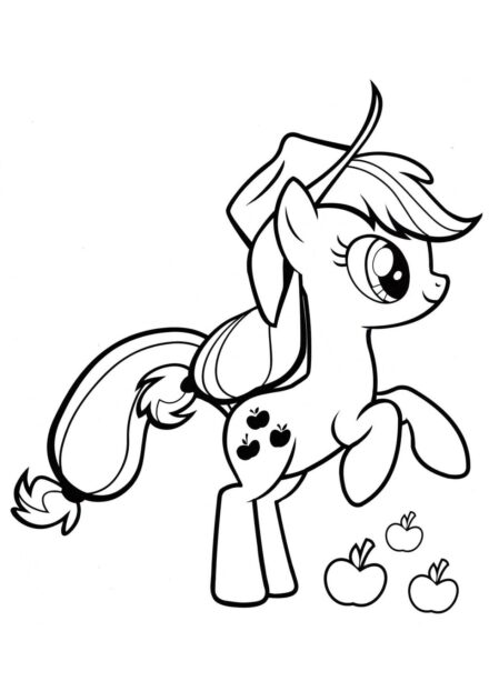 Coloriage Applejack - Maître des Festins