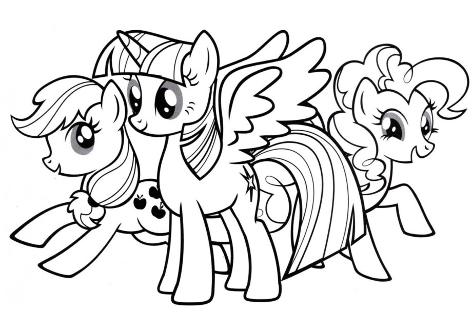 Coloriage Amis Poneys