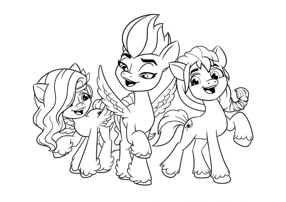 Coloriage Petits Amis Poneys