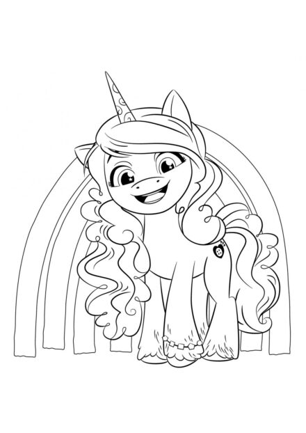 Coloriage Izzy Moonbow Rayonnante