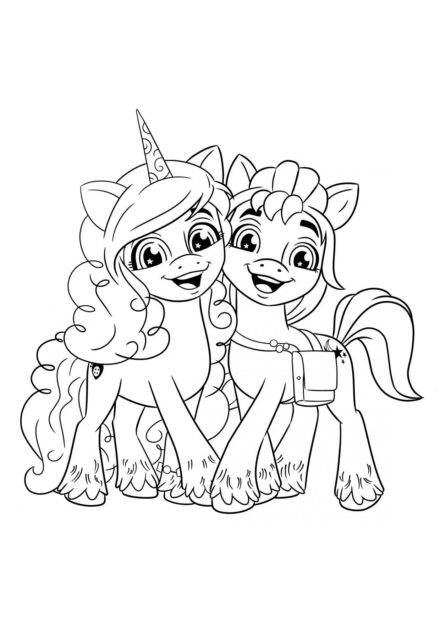 Coloriage Amies Sunny et Izzy