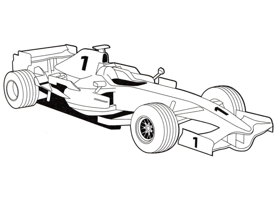 Page de Coloriage Ferrari F2008