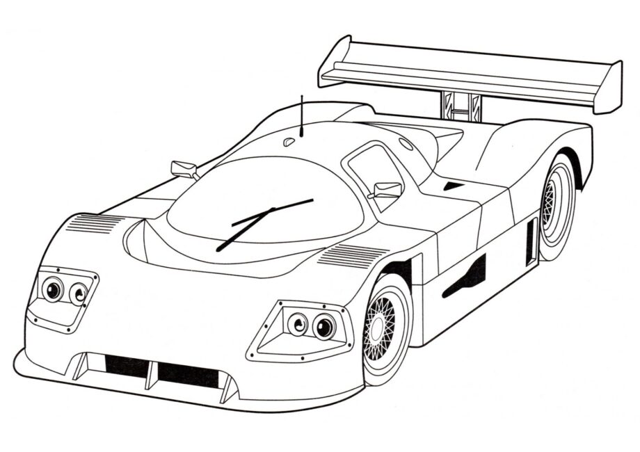 Page de Coloriage Sauber Mercedes C9