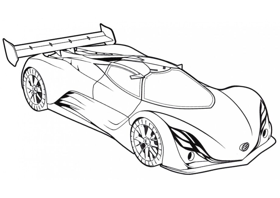 Page de Coloriage Mazda Furai Concept