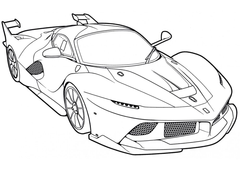 Page de Coloriage Ferrari FXX K