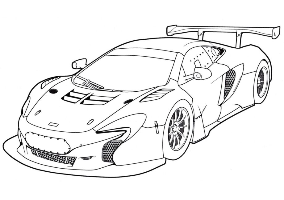 Page de Coloriage McLaren 650S GT3