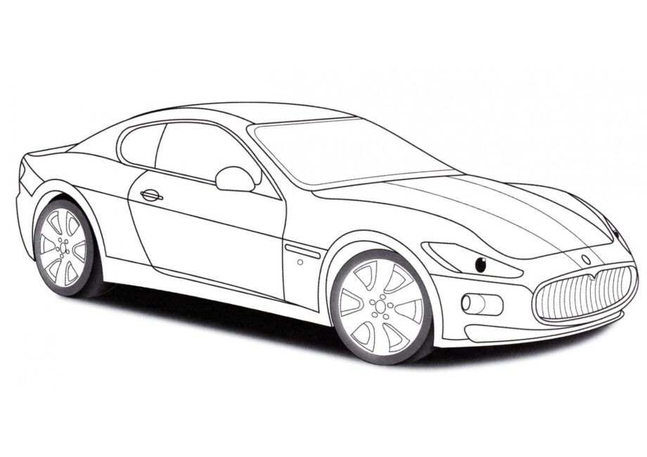 Page de Coloriage Maserati GranTurismo