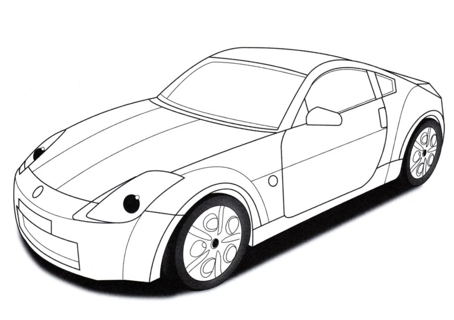 Page de Coloriage Nissan 350Z