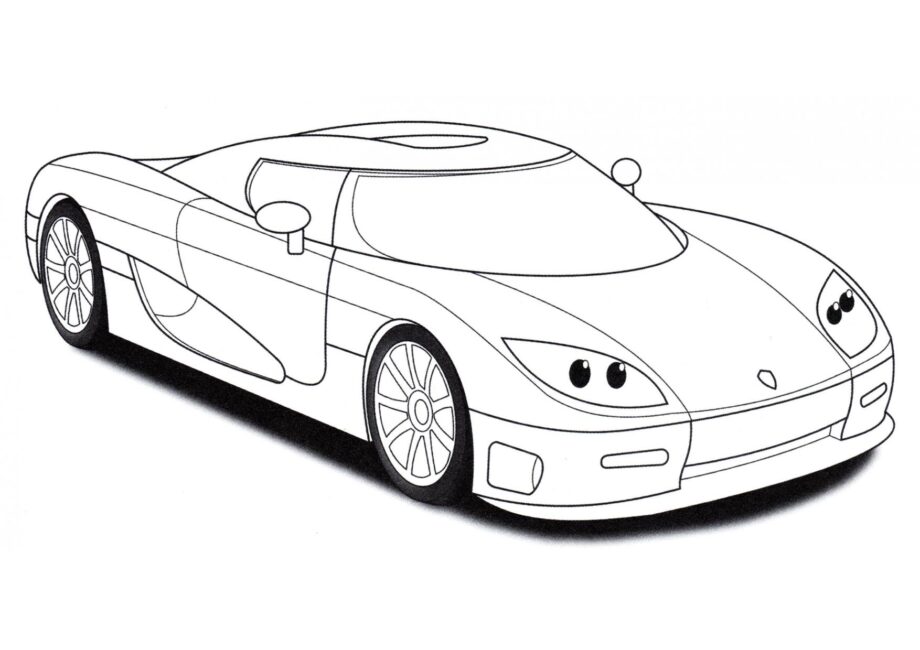 Page de Coloriage Koenigsegg CCR