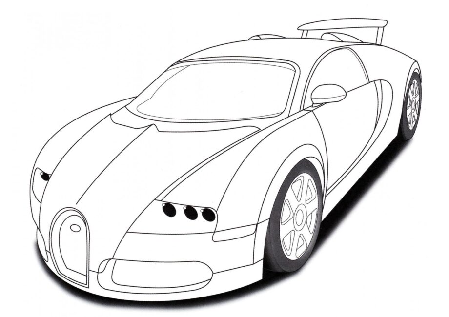 Page de Coloriage Bugatti Veyron