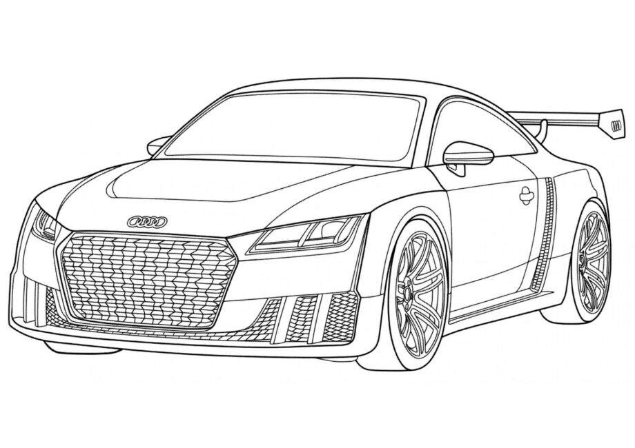 Page de Coloriage Audi TT Clubsport Turbo