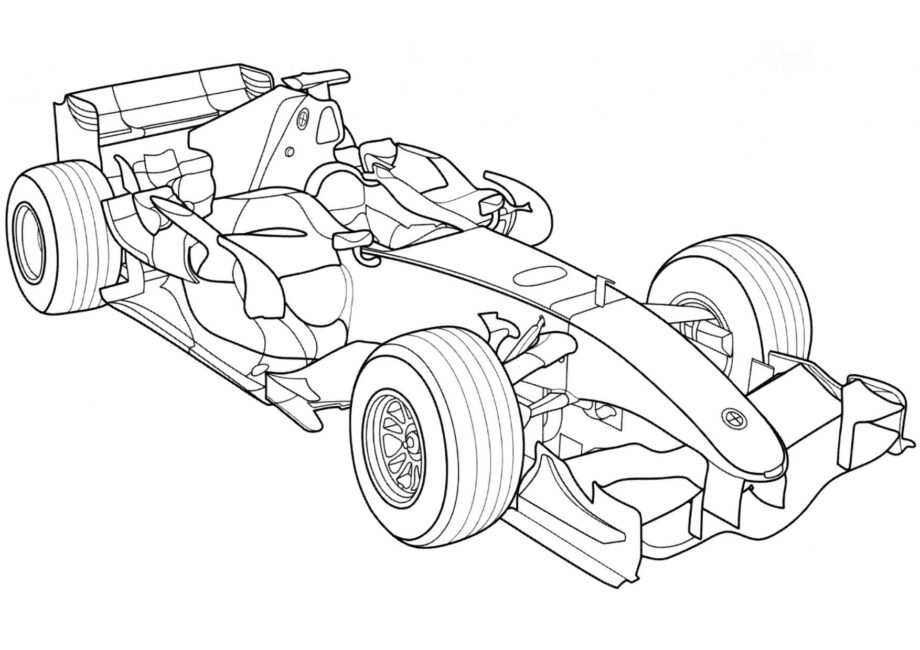 Page de Coloriage BMW Sauber F1.07