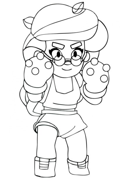 Page de Coloriage Rosa Brawl Stars