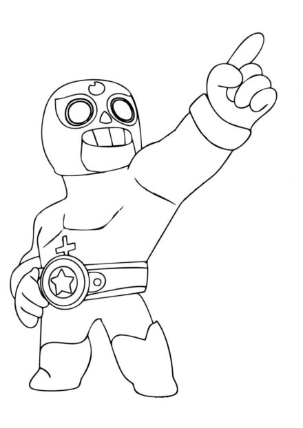 Page de Coloriage El Primo