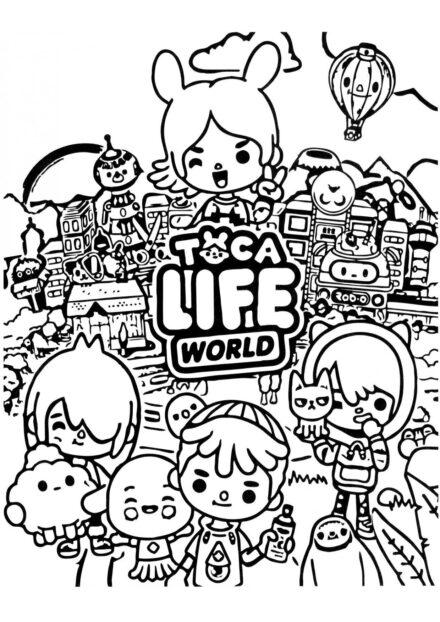 Toca Life Coloriage - Écran Titre