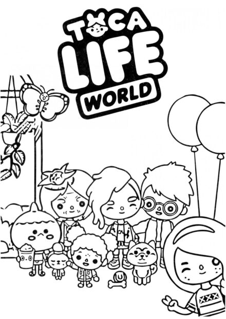 Toca Life Coloriage - Personnages