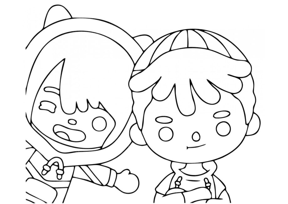 Toca Boca Coloriage - Zeke et Leon