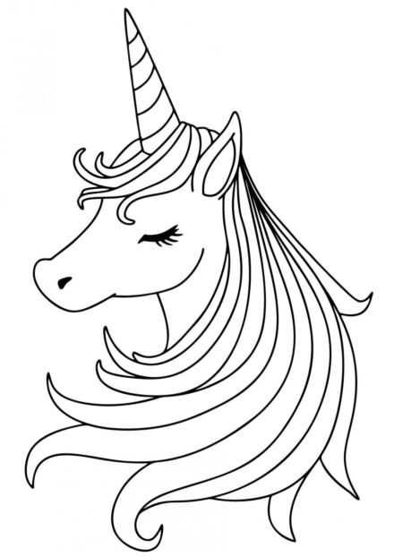 Coloriage : Belle Licorne