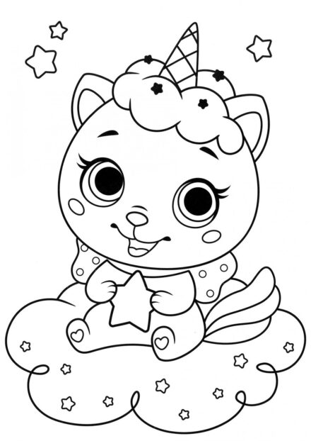 Coloriage : Kittycorn