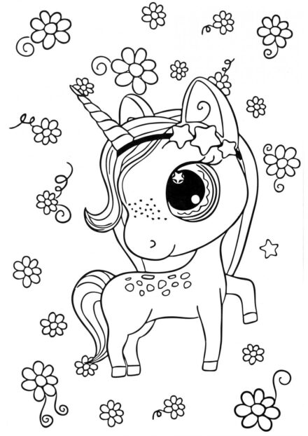 Coloriage : Bambi la Petite Licorne