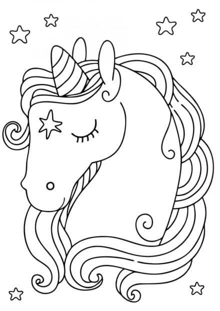 Coloriage : Belle Petite Licorne