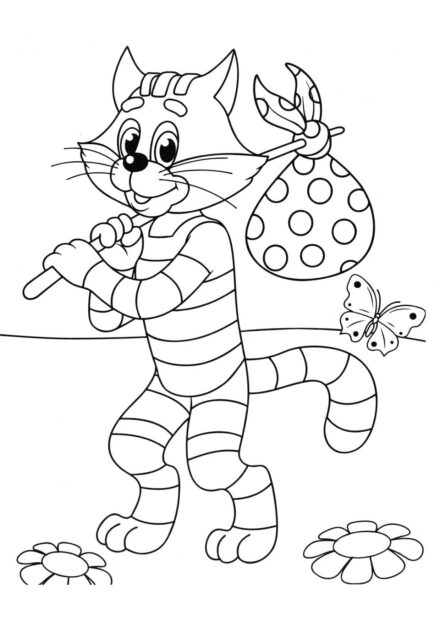 Coloriage : Chat Matroskin