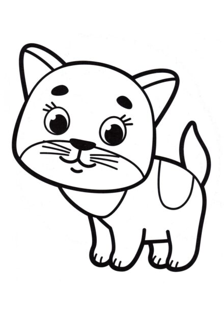 Coloriage : Petit Chaton